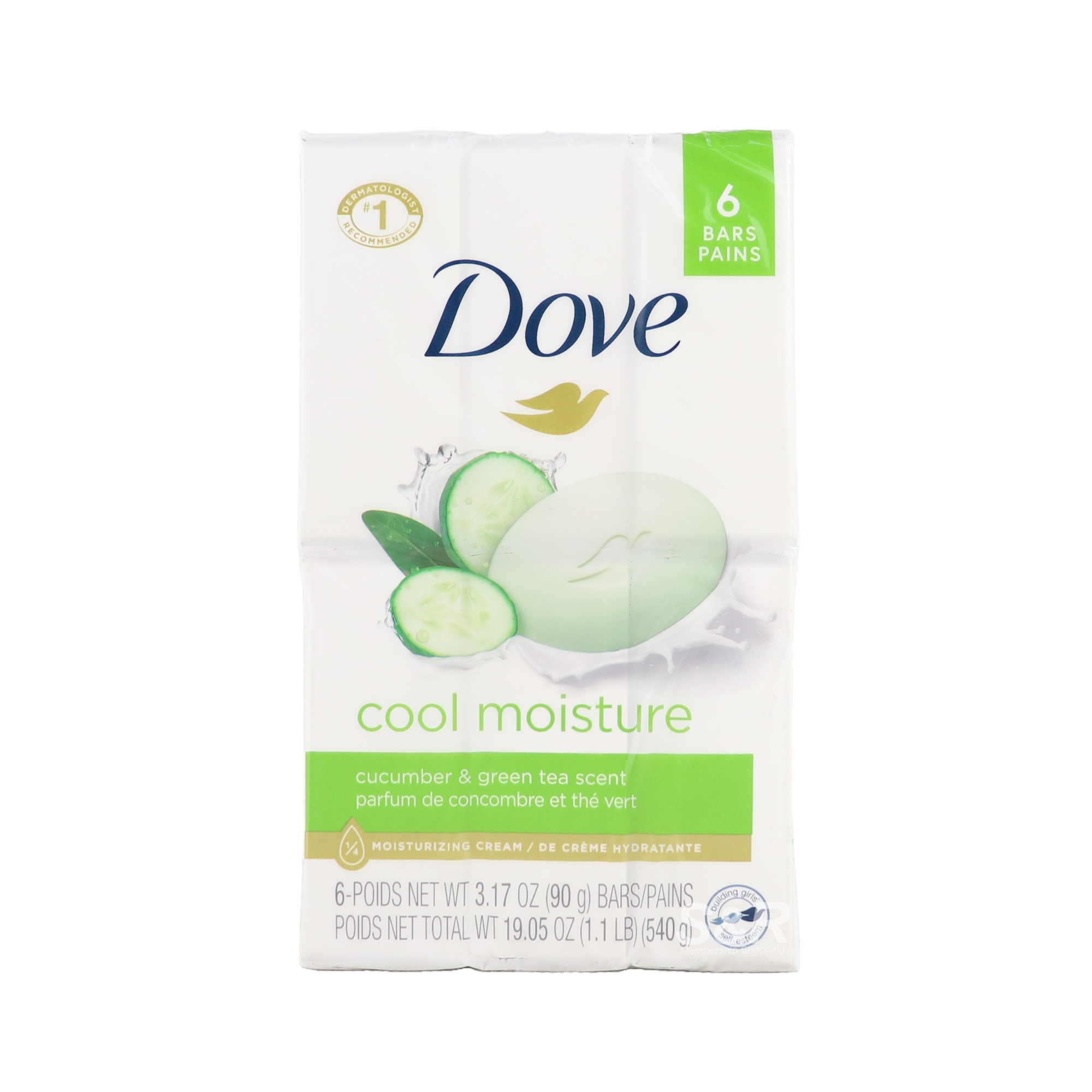 Dove Cool Moisture Bar Soap (90g x 6pcs) Dove Cool Moisture Bar Soap (90g x 6pcs)